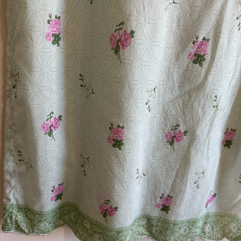 Floral Embroidered Green 3Pc Dress - Picture 3 of 5